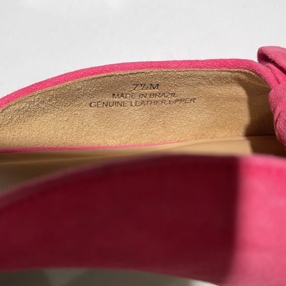 TALBOTS Edison Leather Bow Shoes, Mules/Slides Size 7 1/2 - Picture 6 of 9